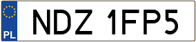 Trailer License Plate